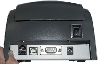 Порты на Viki Print 57Ф: ДЯ, USB, COM и порт питания